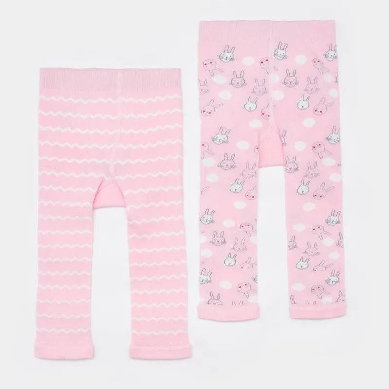 Joules Lively Leggings 2 Pack - Bunny-1